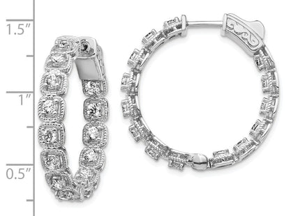 Sterling Silver Earrings Style QE11270 - Classique Jewelry Inc.