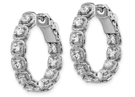 Sterling Silver Earrings Style QE11271 - Classique Jewelry Inc.