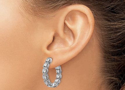 Sterling Silver Earrings Style QE11271 - Classique Jewelry Inc.