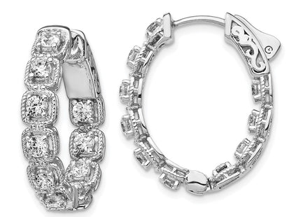 Sterling Silver Earrings Style QE11271 - Classique Jewelry Inc.