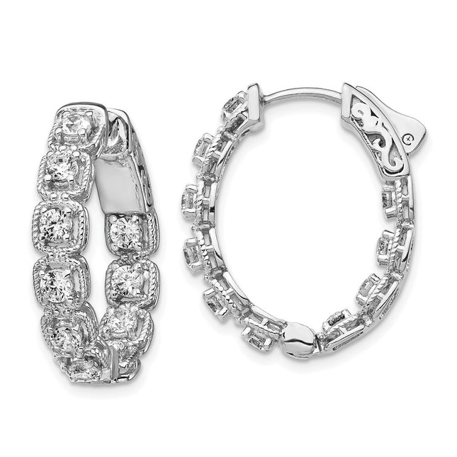 Sterling Silver Earrings Style QE11271 - Classique Jewelry Inc.