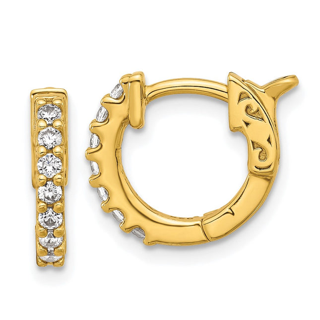 Sterling Silver Earrings Style QE11274Y - Classique Jewelry Inc.