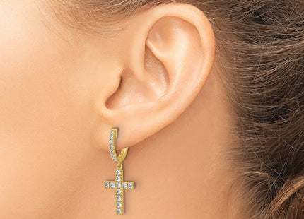 Sterling Silver Earrings Style QE11280Y - Classique Jewelry Inc.