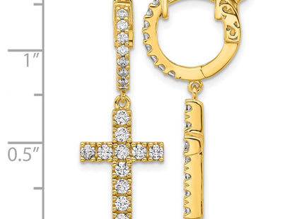 Sterling Silver Earrings Style QE11280Y - Classique Jewelry Inc.