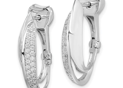 Sterling Silver Earrings Style QE11299 - Classique Jewelry Inc.