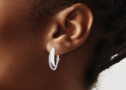 Sterling Silver Earrings Style QE11299 - Classique Jewelry Inc.