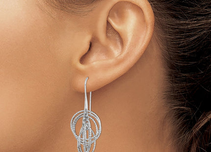Sterling Silver Earrings Style QE11440 - Classique Jewelry Inc.