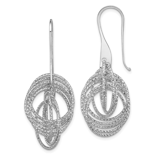 Sterling Silver Earrings Style QE11440 - Classique Jewelry Inc.