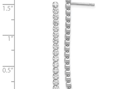 Sterling Silver Earrings Style QE11451 - Classique Jewelry Inc.