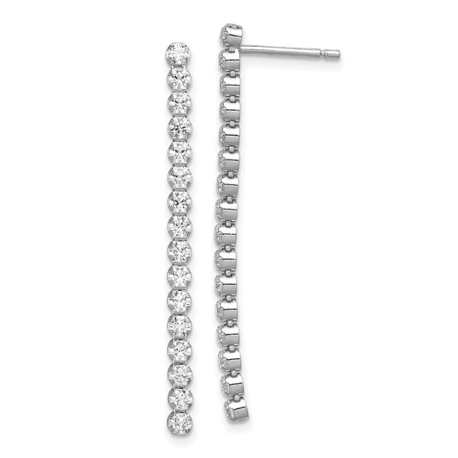 Sterling Silver Earrings Style QE11451 - Classique Jewelry Inc.