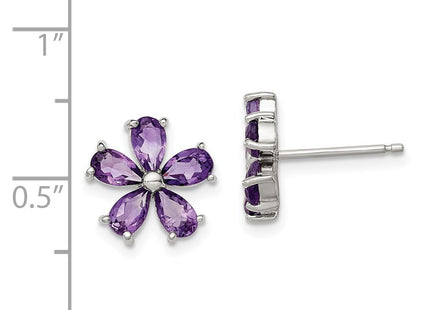 Sterling Silver Earrings Style QE1148 - Classique Jewelry Inc.