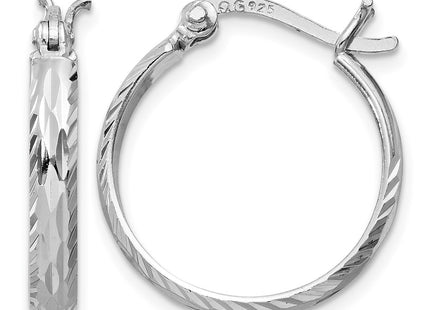 Sterling silver hoop earrings