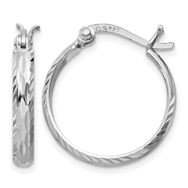 Sterling silver hoop earrings