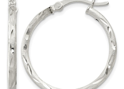Sterling silver hoop earrings
