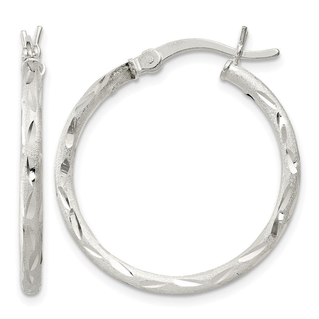 Sterling silver hoop earrings