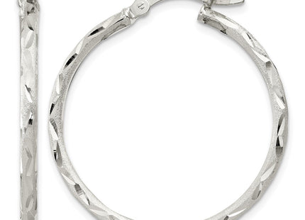 Sterling silver hoop earrings