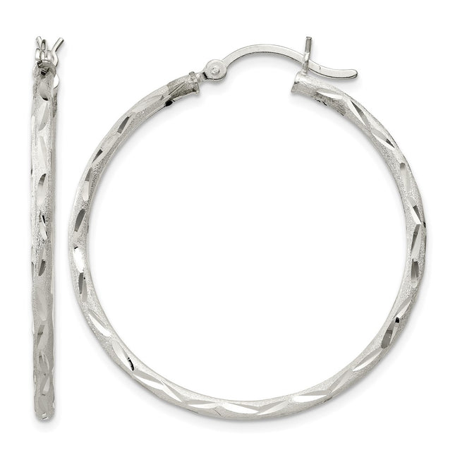 Sterling silver hoop earrings