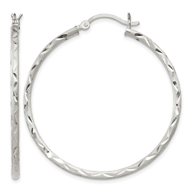 Sterling silver hoop earrings