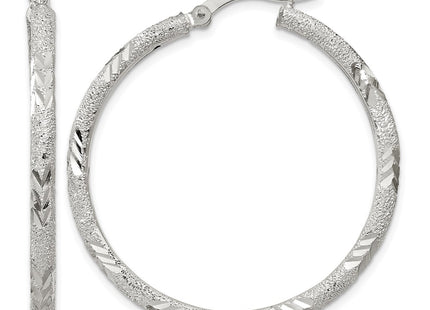 Sterling silver hoop earrings