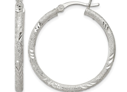 Sterling silver hoop earrings