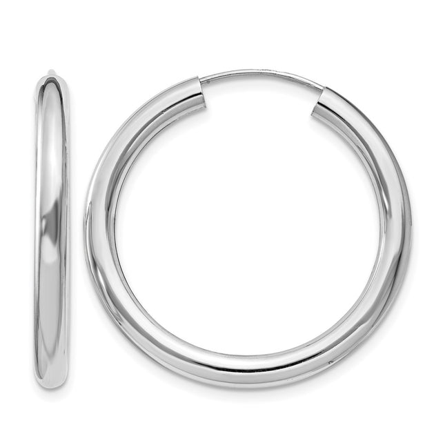 Sterling silver hoop earrings