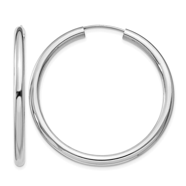 Sterling silver hoop earrings