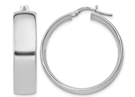 Sterling silver hoop earrings