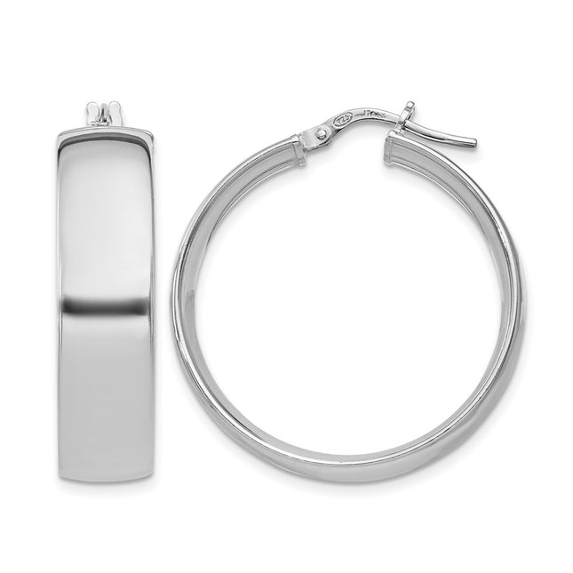 Sterling silver hoop earrings