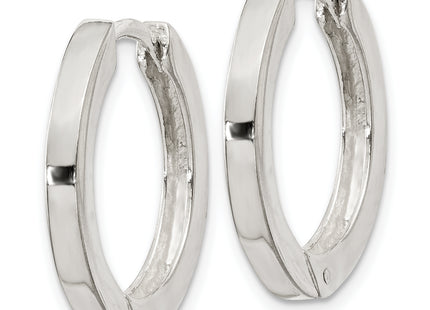 Sterling Silver 2. Hinged Hoop Earrings