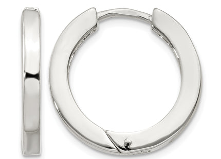 Sterling Silver 2. Hinged Hoop Earrings