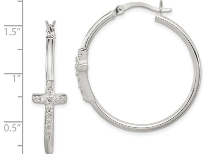 Sterling Silver Earrings Style QE11616 - Classique Jewelry Inc.