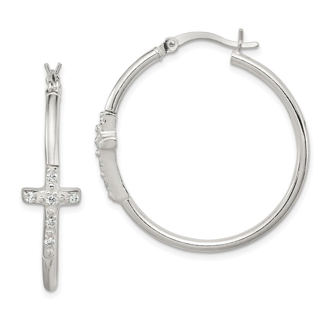Sterling Silver Earrings Style QE11616 - Classique Jewelry Inc.