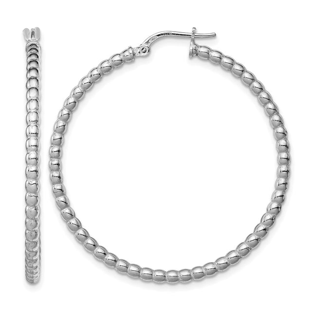 Sterling silver hoop earrings