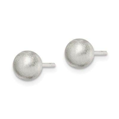 Sterling Silver Polished Laser-cut Post Earrings