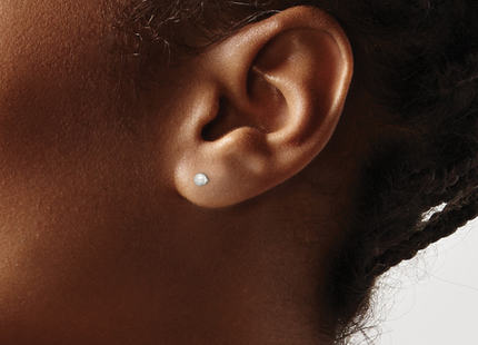 Sterling Silver Polished Laser-cut Post Earrings