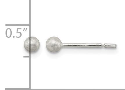 Sterling Silver Polished Laser-cut Post Earrings