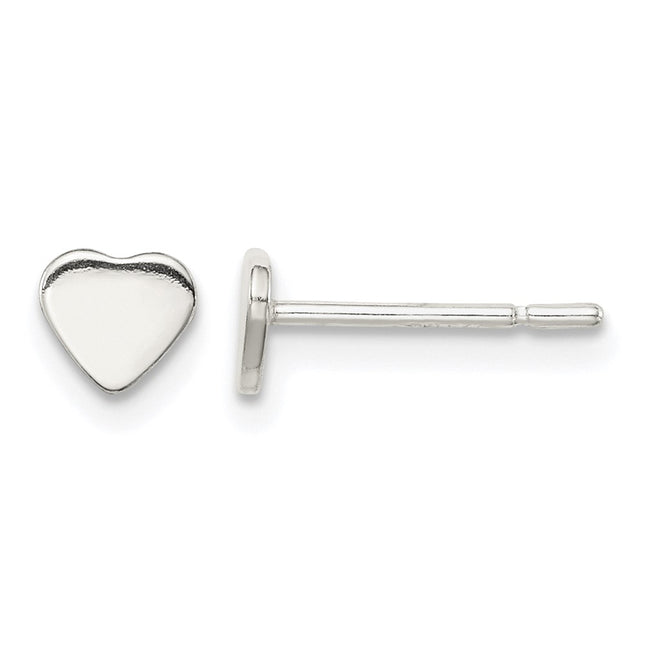 Sterling silver heart earrings