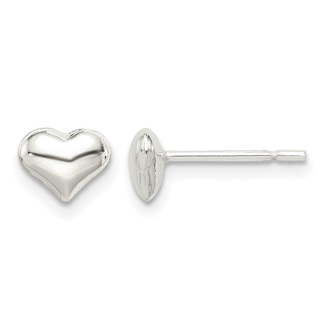 Sterling silver heart earrings
