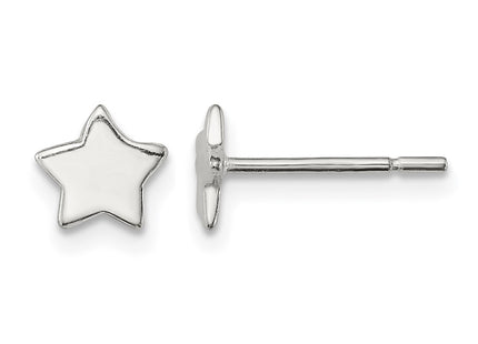 Sterling silver star earrings