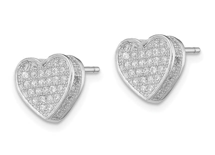 Sterling Silver Earrings Style QE11865 - Classique Jewelry Inc.