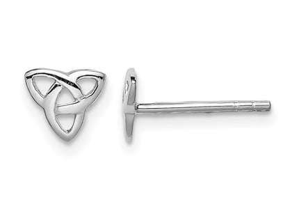 Sterling silver knot earrings
