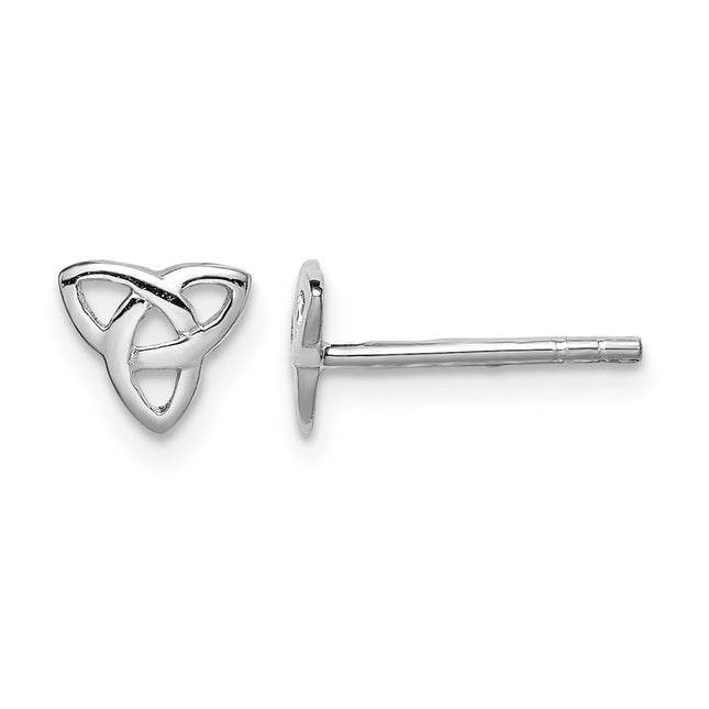 Sterling silver knot earrings