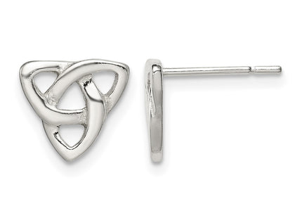 Sterling silver knot earrings