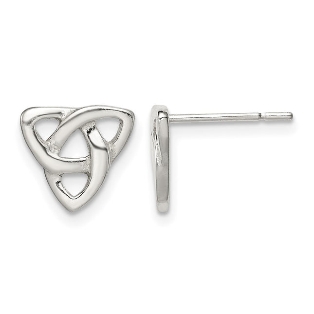 Sterling silver knot earrings