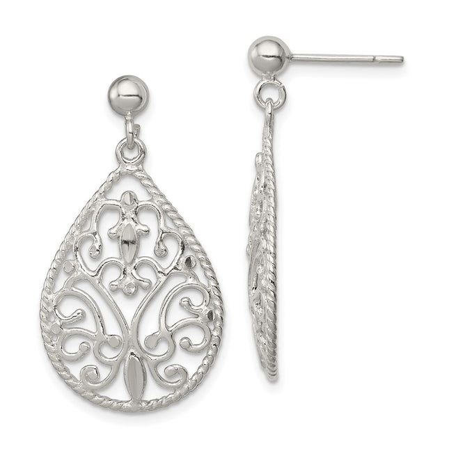 Sterling Silver Earrings Style QE11989 - Classique Jewelry Inc.