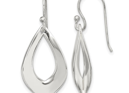 Sterling silver teardrop drop earrings