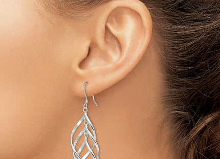 Sterling silver drop earrings, another view