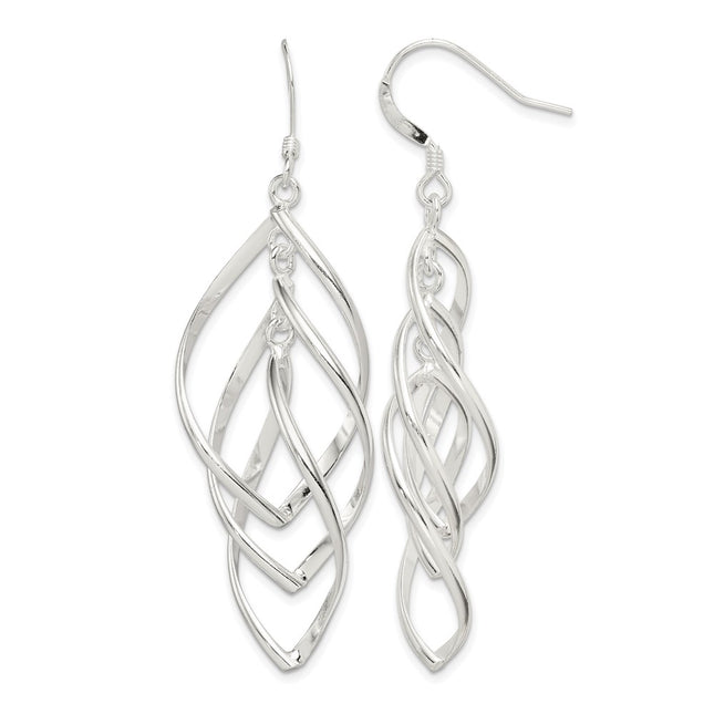 Sterling silver drop earrings