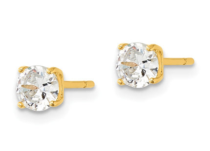 Sterling silver cubic zirconia earrings, alternate view