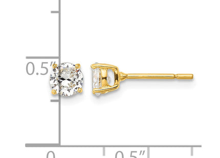 Sterling silver cubic zirconia earrings, further view